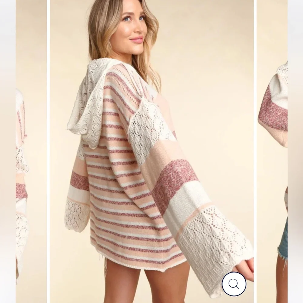 Crochet hooded Sweater